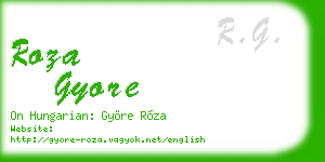 roza gyore business card